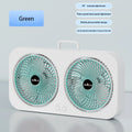 Double Head Fan Air Circulation Fan Dormitory Home Silent Charging Desktop Wall Mounted Super Strong Small Electric Fan