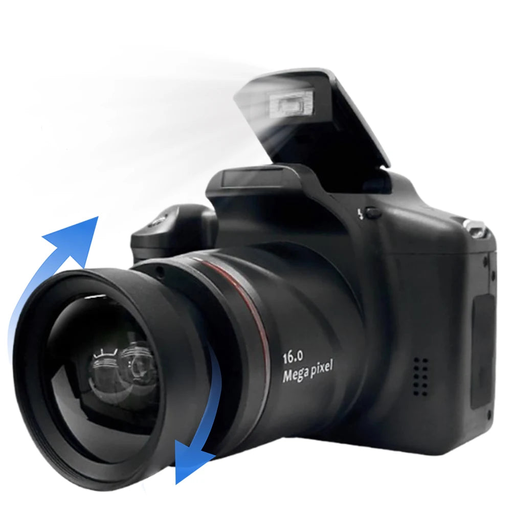 16MP Vlogging Camera with 2.4 Inch LCD Screen Camcorder 16X Digital Zoom Video Camera for Photography and Video