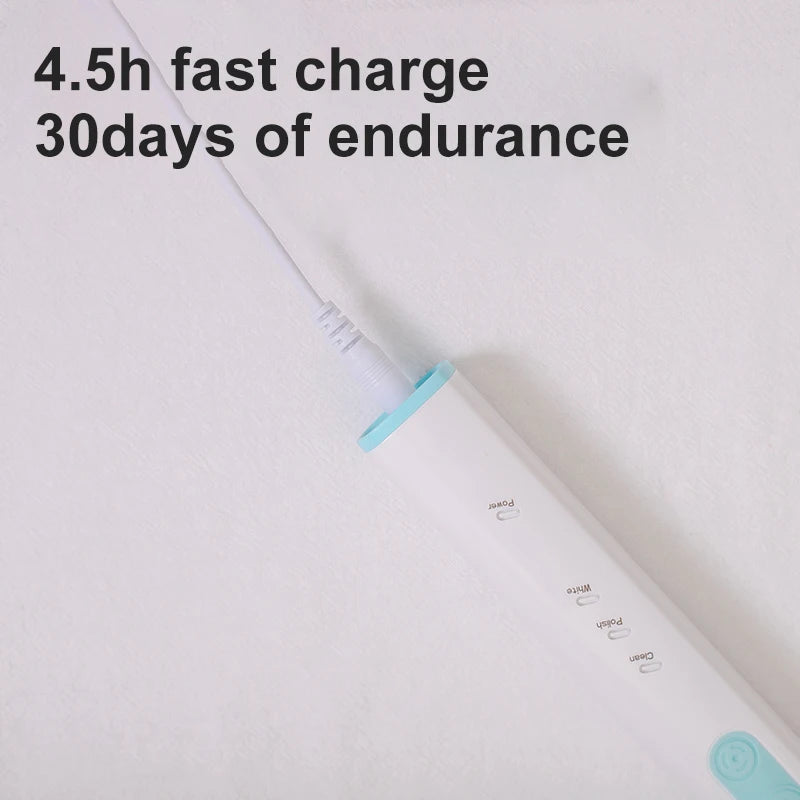 Adult Sonic Toothbrush with Micro USB Charging IPX7 Waterproof 32000 Times/Min Vibration 3 Modes 40 Days Runtime Toothbrush