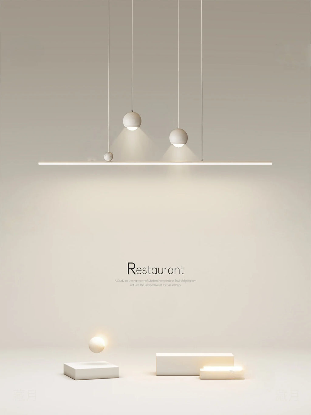 Modern Minimalist Led Pendant Light Minimalist Strip Light Home Decoration Living Room Bedroom Dining Room Light Bar Lighting