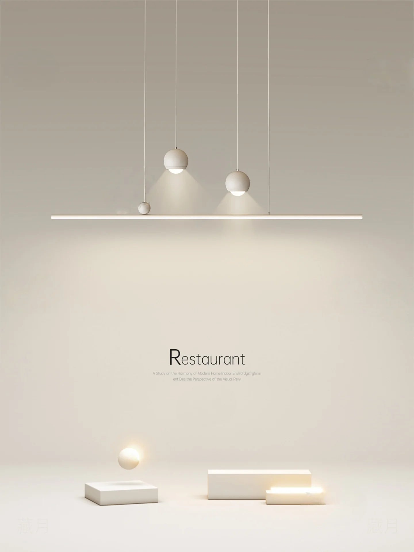 Modern Minimalist Led Pendant Light Minimalist Strip Light Home Decoration Living Room Bedroom Dining Room Light Bar Lighting