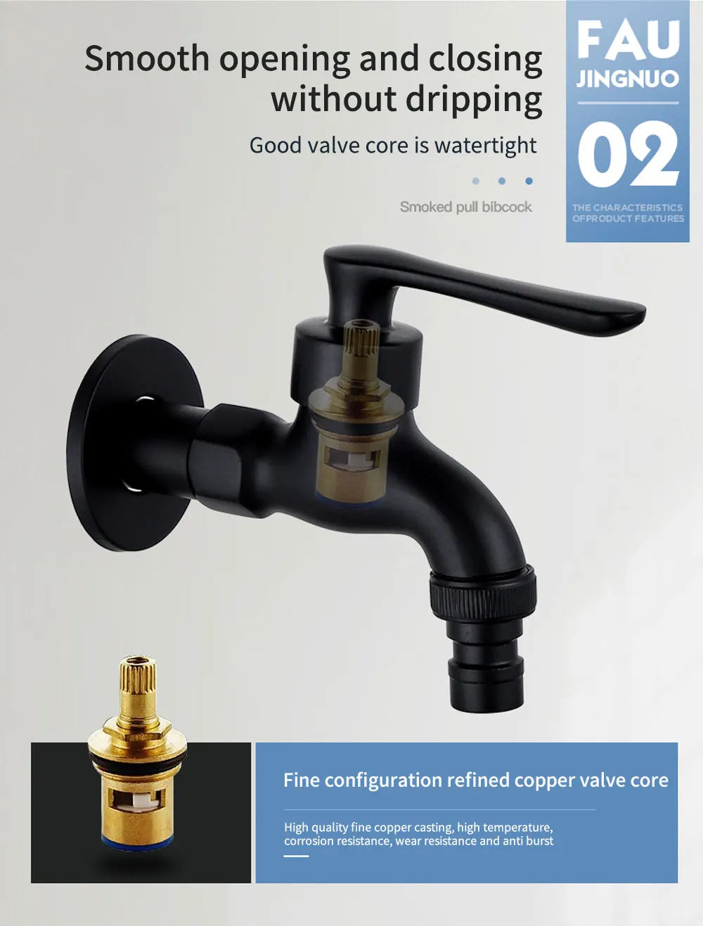 Single Cold Faucet Wall Outdoor Mop Pool Faucet Copper Brass Wall Mount Bathroom Sink Faucet Rotatable WB1141