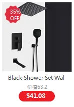 Bathroom Waterfall Basin Sink Faucet Black Faucets Brass Bath Faucet Hot&Cold Water Mixer Vanity Tap Deck Mounted Washbasin Tap
