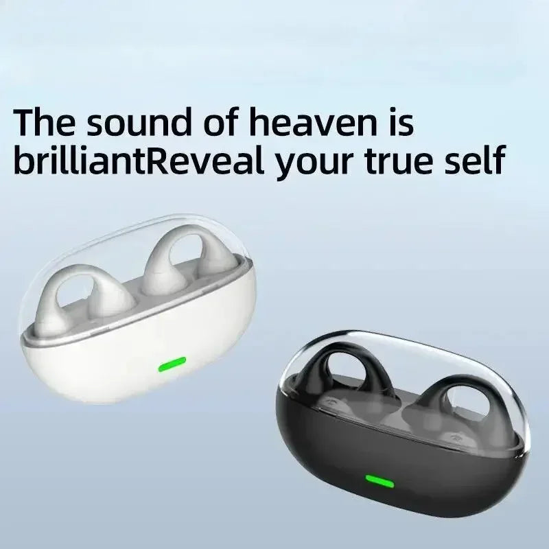 New Earclip Wireless Bluetooth Headset OWS Touch Light Mini High Quality Earplugs Anti Sweat HD Sound Stereo Universal Headset