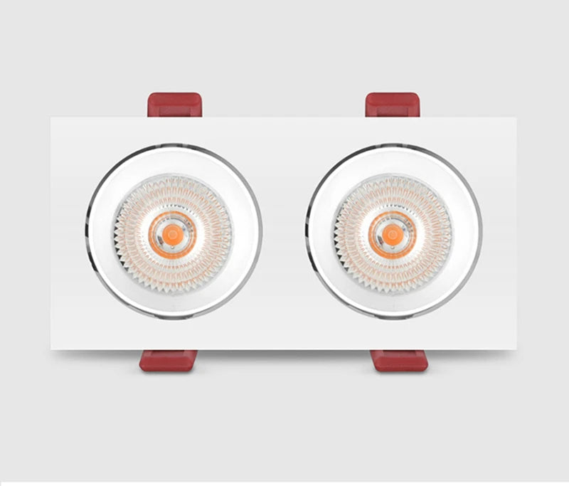 Modern Simple Down Light Embedded Dark Decoration Household Ultra-Thin No Main Light Adjustable Angle LED Anti-Glare Spotlights