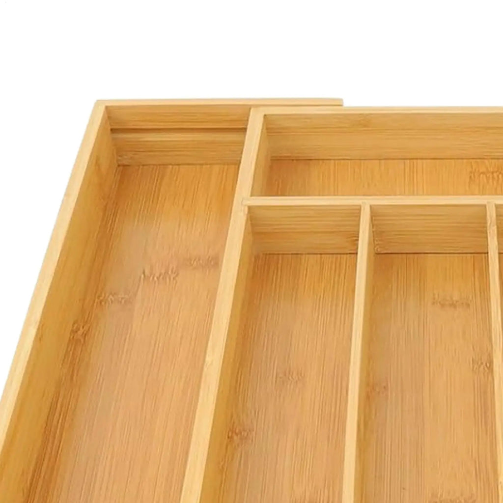 Adjustable Cutlery Tray Drawer Organizer Wooden Divider Organizer Drawer Storage Rack Cutlery Rack For Home Kitchen Restaurant