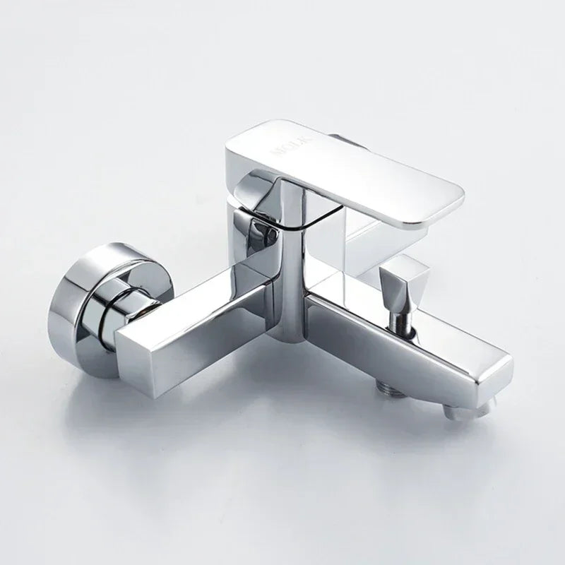 Shower Faucet Wall Mounted Bathroom Bathtub Faucets Shower Set Single Handle Hot and Cold Mixing Valve Tap Shower Accessories