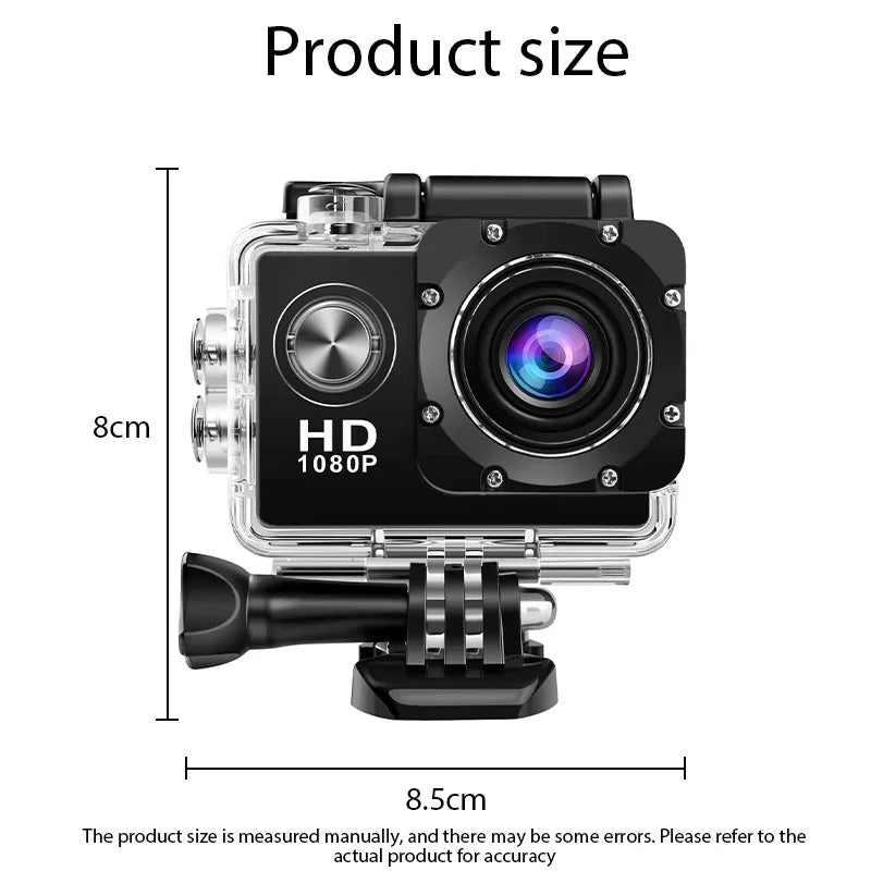 Full HD 1080P Waterproof Camera 2.0 Inch Camcorder Sports DV Go Car Cam Pro Mini Sports DV Camcorder With Cam Accessories