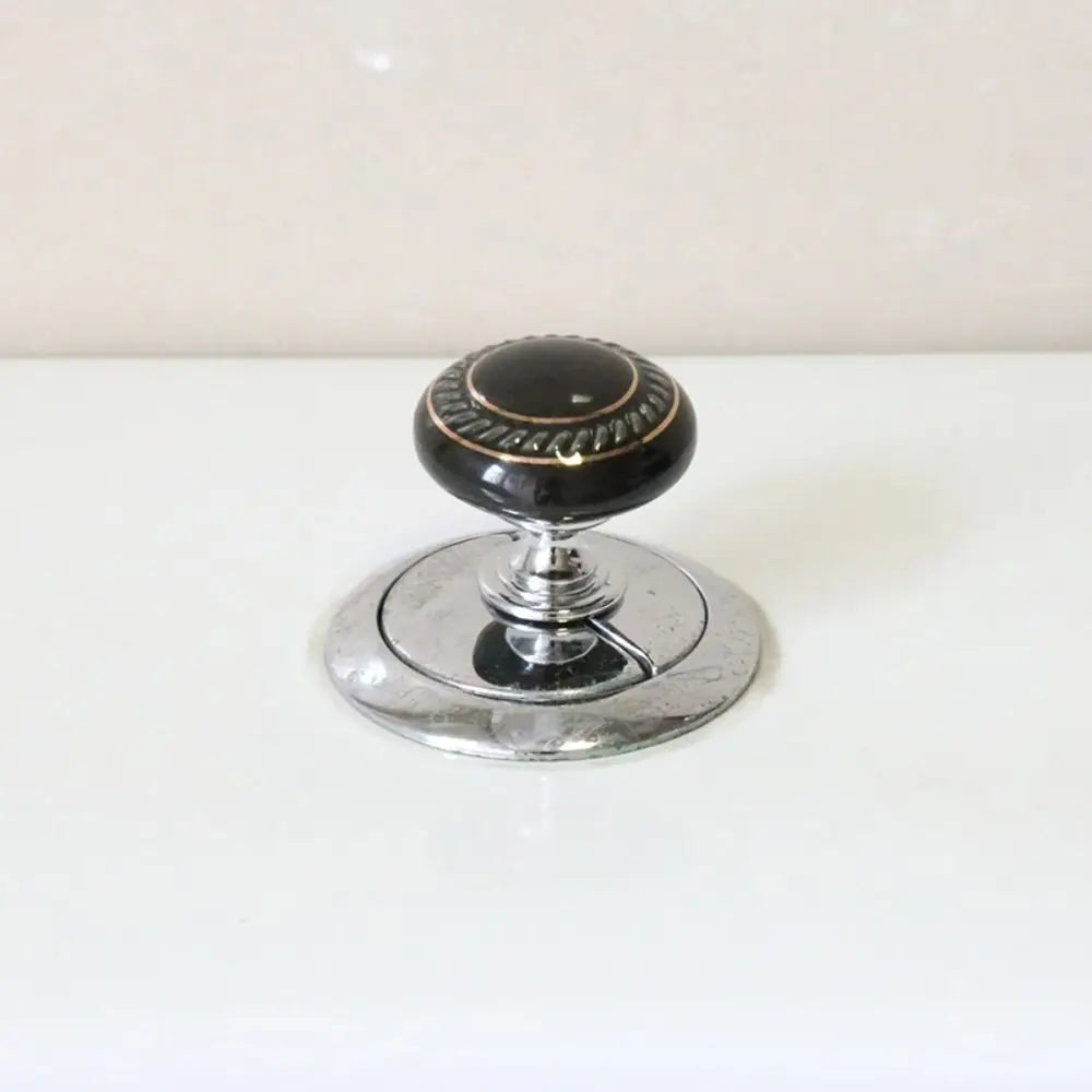 New Ceramic Round Shaped Toilet Tank Button Universal Labor-saving Furniture Handle Toilet Flush Button Toilet