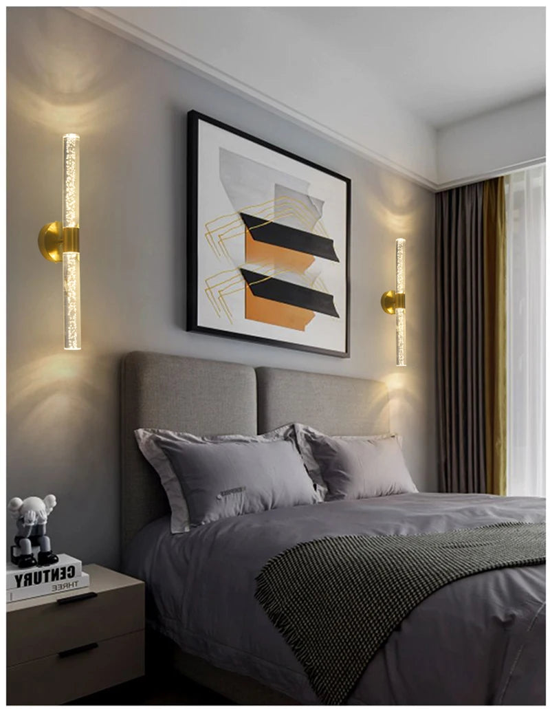 Interior Wall Light Nordic Luxury Wall Lamp Living Room Bedroom Bedside Background Lamp Home Decoration Modern  Led   Wall Light