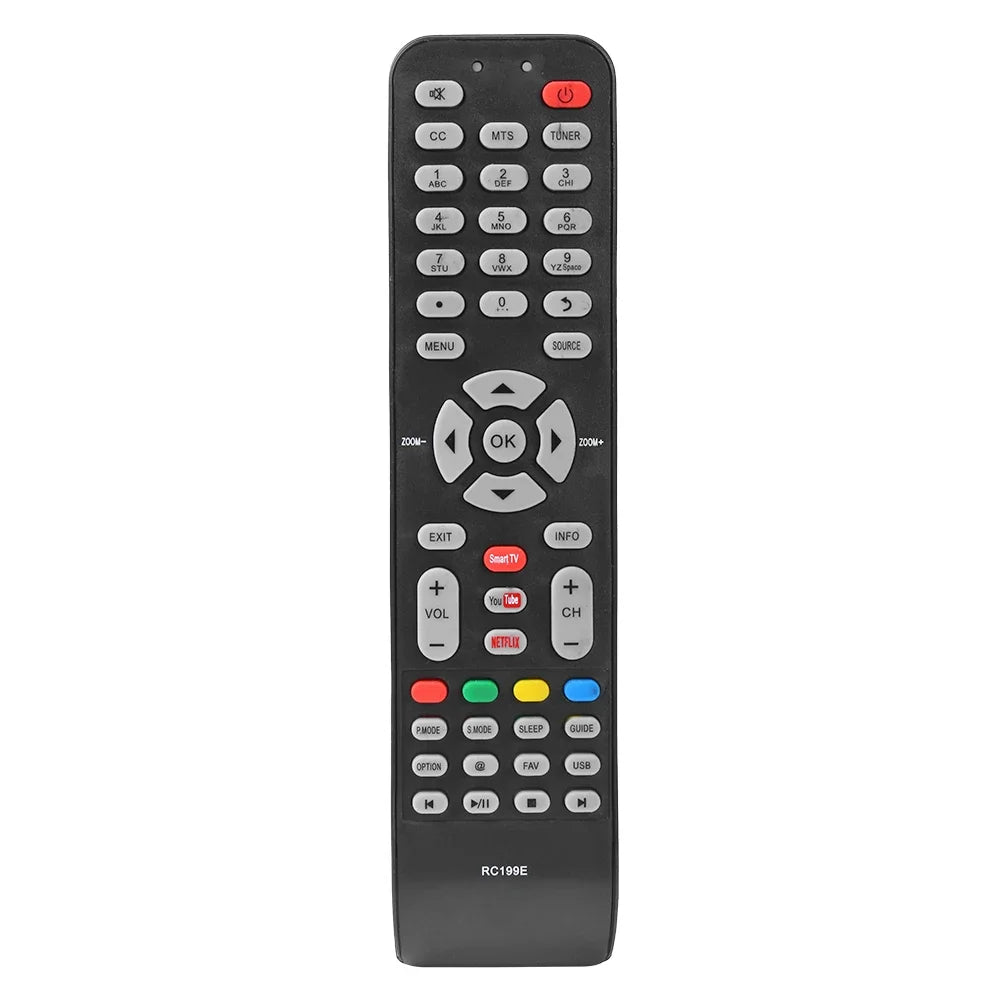 Plastic Television Remote Control Replacement Parts Smart Television Remote Control Accessories for TCL/HYUNDAI/EKT/HKPro/VISIVO