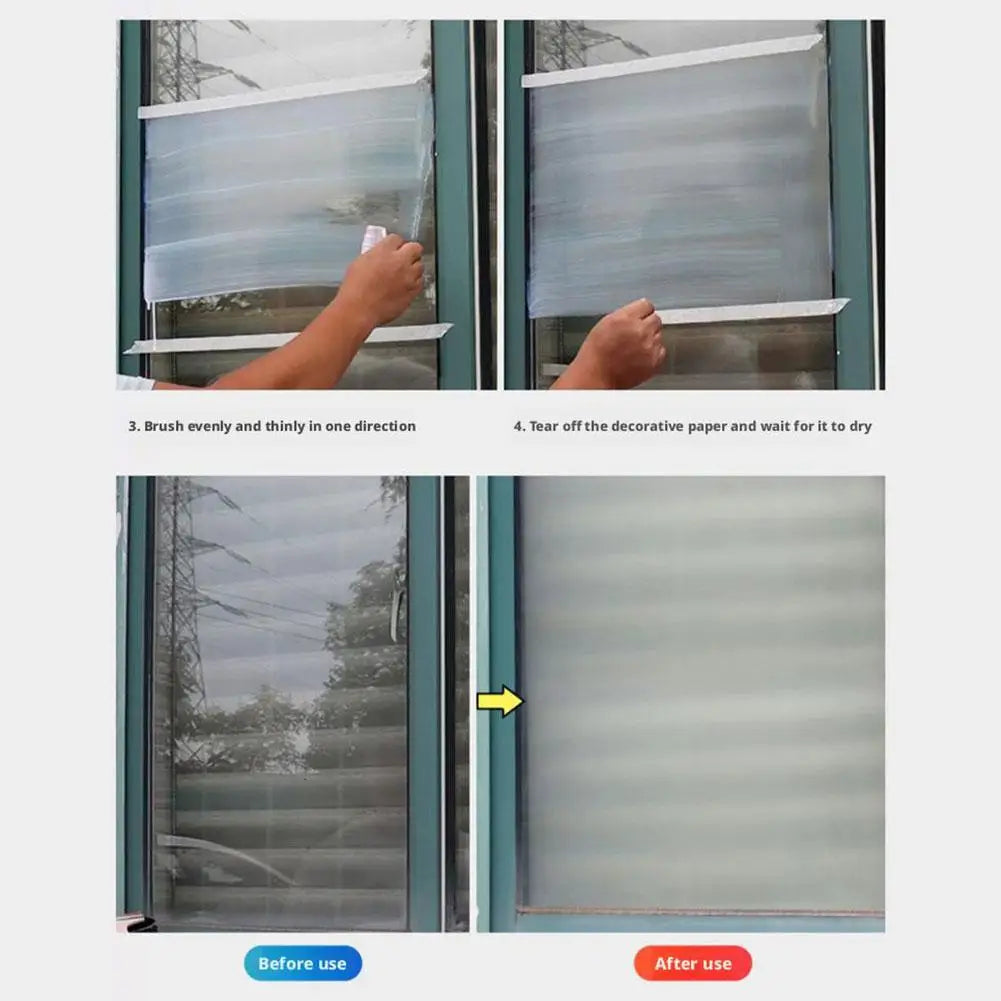 Frosted Glass Paint Frosted Paint Privacy Protection Bathroom Room Matte Anti Peeping Paint Coating Window Blackout Art Paint