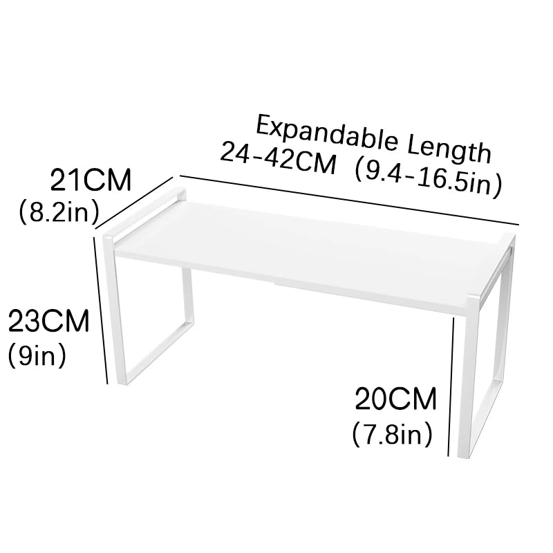 Kitchen Storage Rack under the Sink, Layered Shelf in the Cabinet, Countertop, Extendable Cabinet, Dish Storage Rack for Home