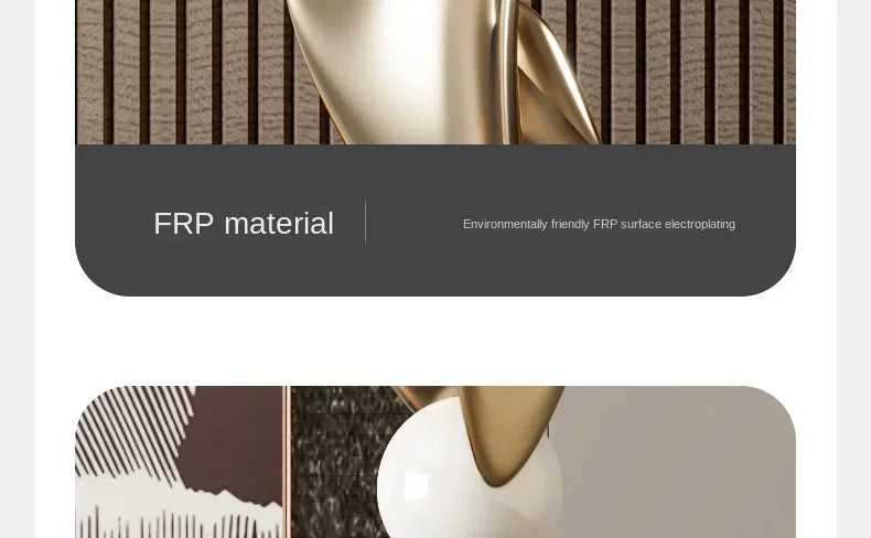 Modern Light Luxury HomeDecor Electroplated Geometric Statue Large Size Resin Crafts Living Room Entrance Decoration Accessories