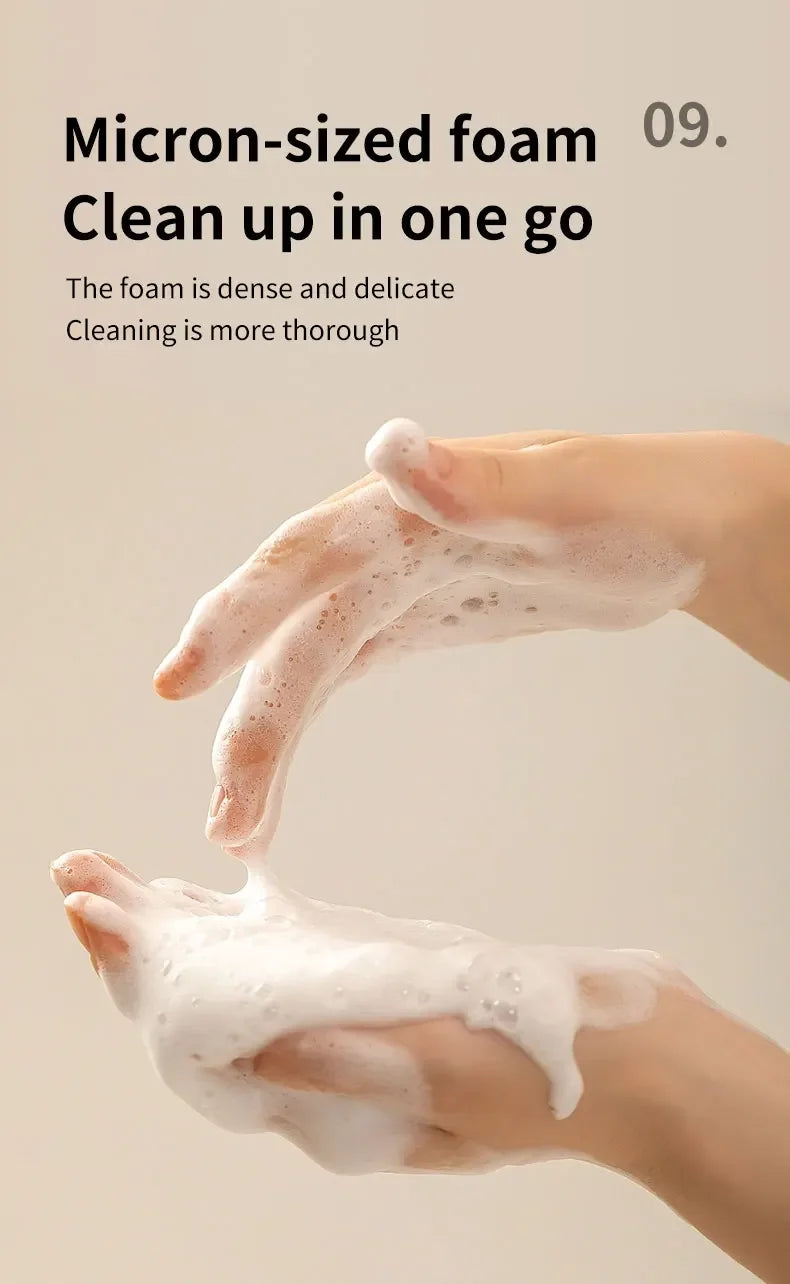 Automatic Soap Dispenser 480ml Smart Sensing Touchless Foam Soap Dispenser USB Recharging Wall Mounted for Bathroom and Kitchen