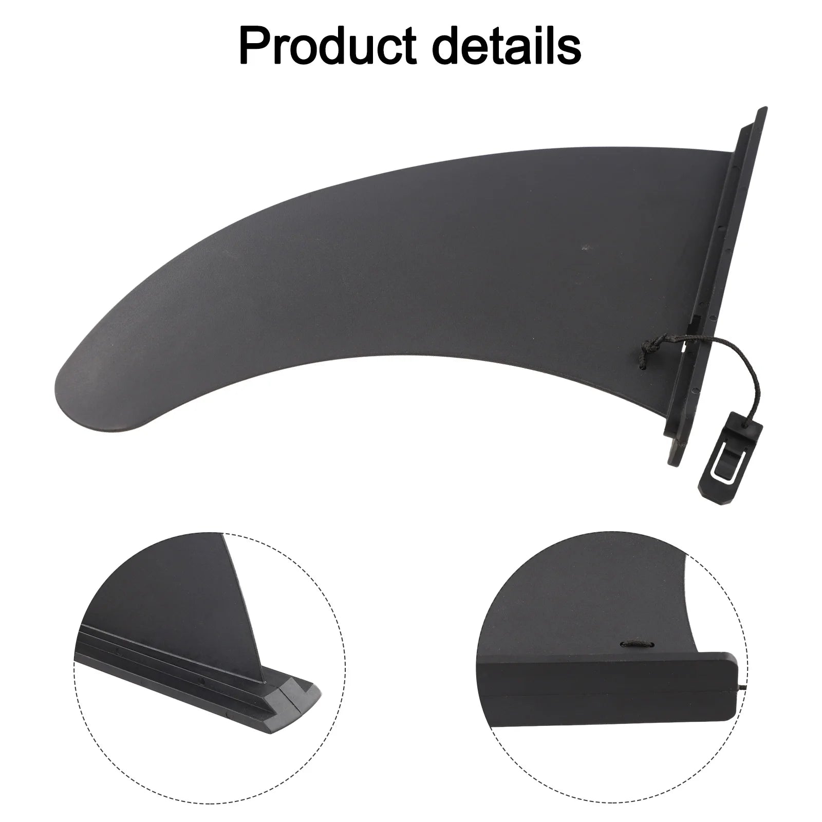 Surf Water Wave Fin 9 Inch for Stand Up Paddle Board and Surfboard Easy Mount Installation Perfect for Beginners
