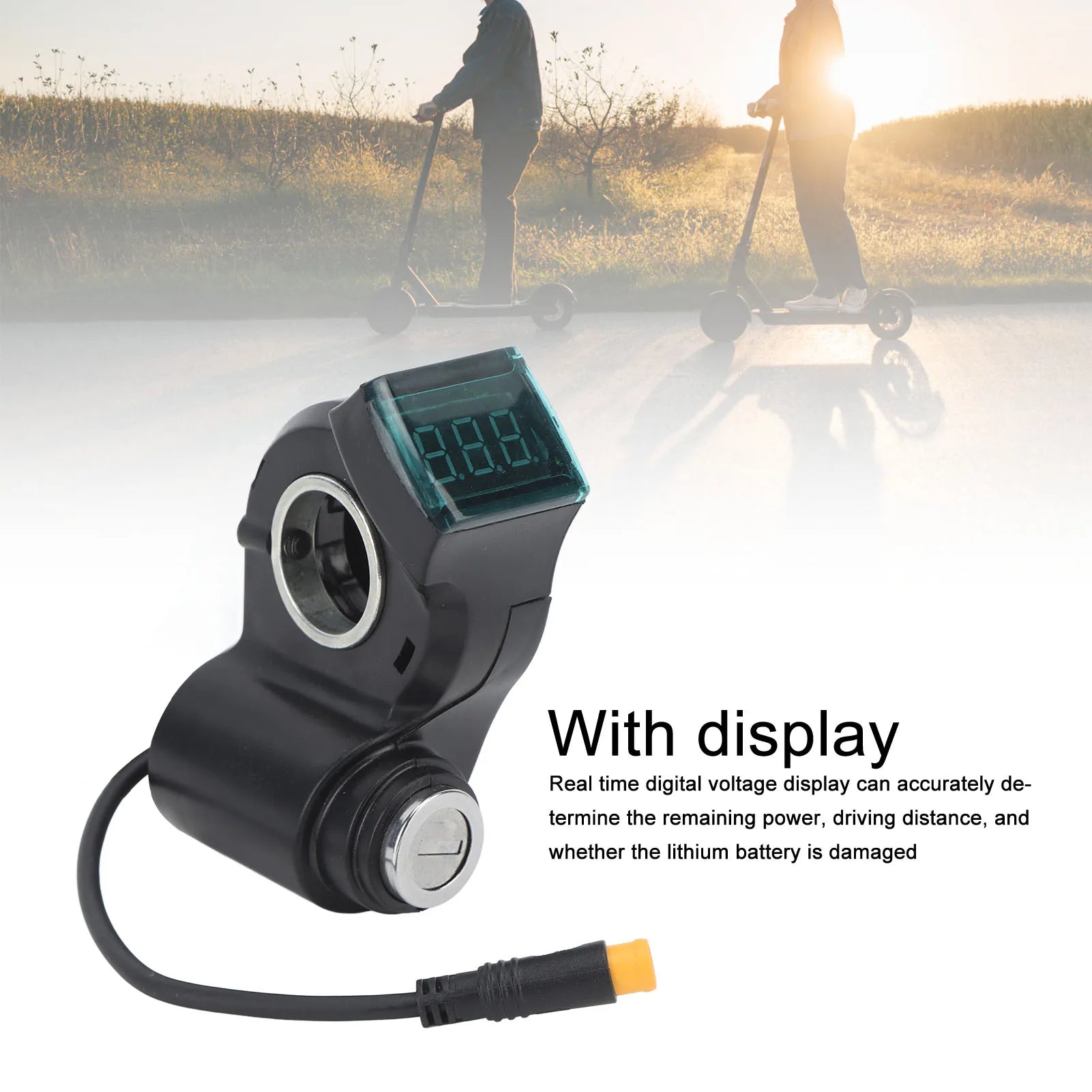 Scooter Digital Display  Lock Secure and  ABS Electric Scooter Key  Lock with 2 Keys for Maintenance