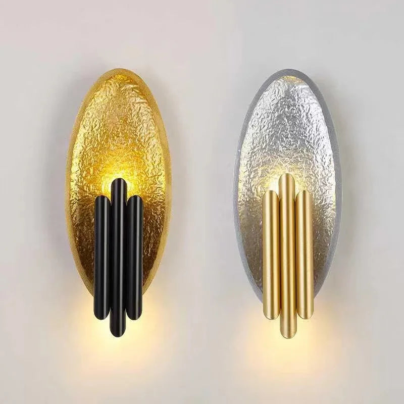 Nordic Modern Light Luxury Marble Wall Lamp Bedroom Background Led Lighting Decoration Creativity Mirror Aisle Sconce Indoor