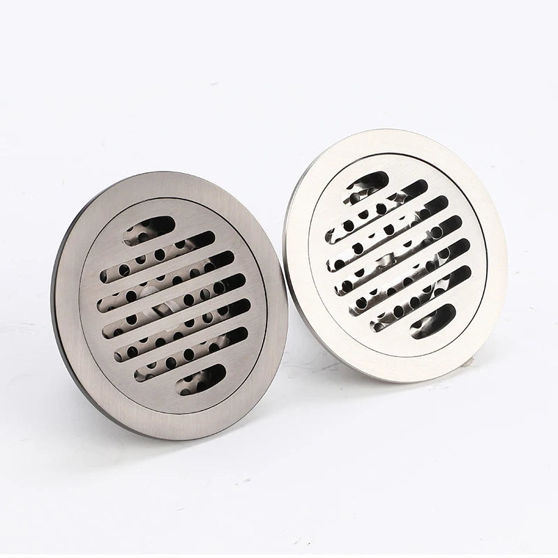 304 Stainless Steel Round Floor Drains Deodorant Drainer Shower Strainer Cover Bathroom Accessories Silver