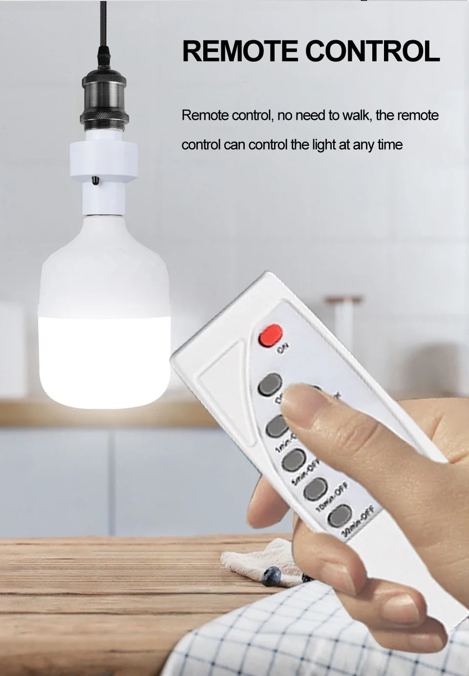 E27 Smart Lamp Holder Infrared Wireless Remote Control Timer Switch AC85-265V 220V 110V House Switch Baby Room Bedroom Switch