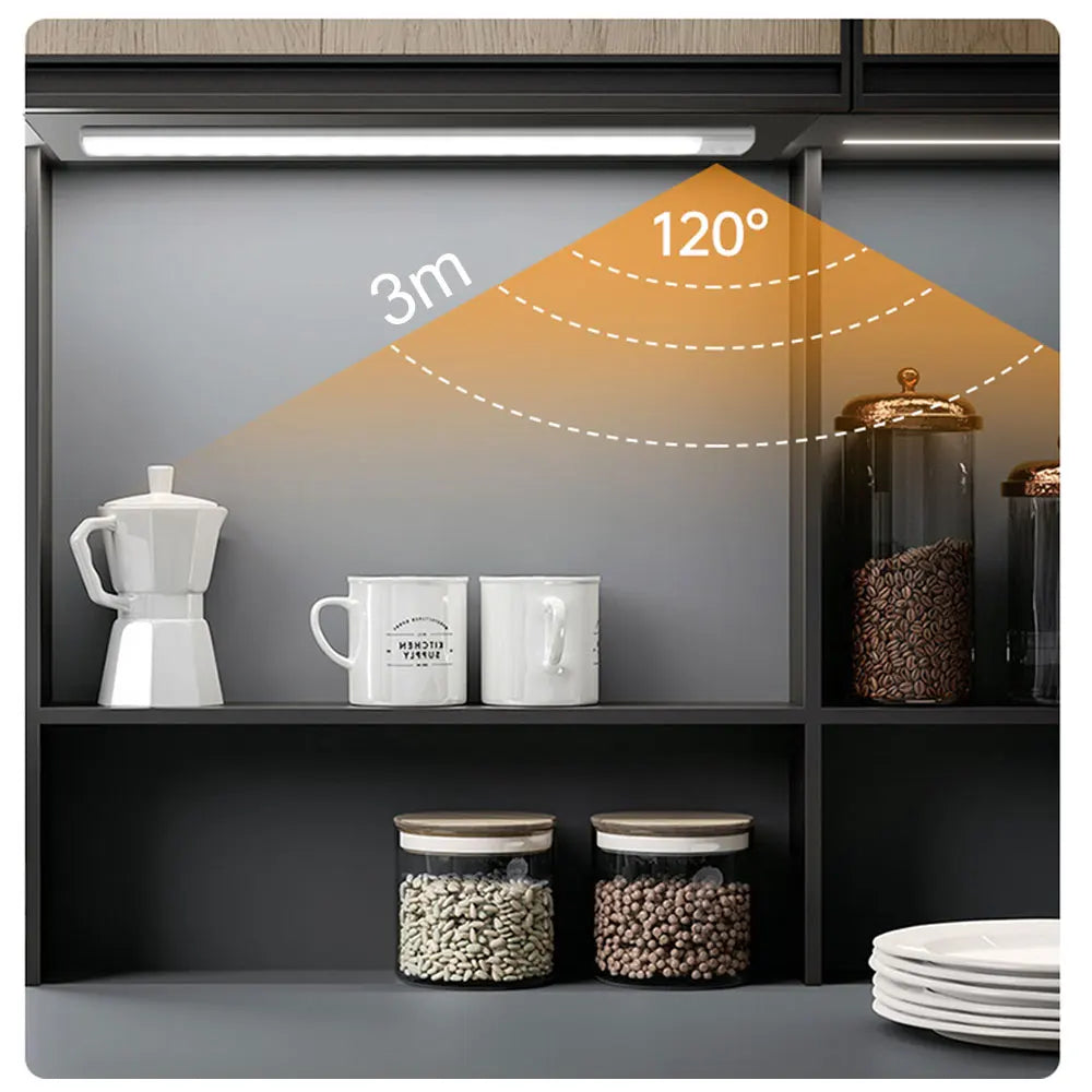 Night Light Motion Sensor Lights USB LED Wireless Under Cabinet Light For Kitchen Cabinet Bedroom Wardrobe Interior night lights