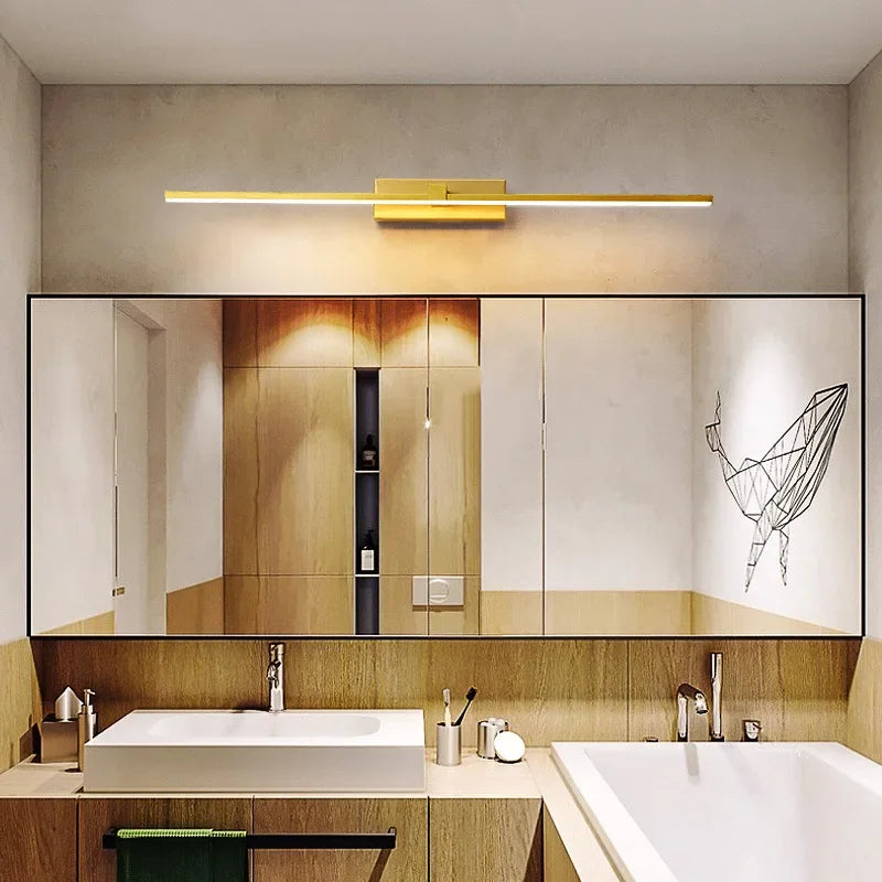 Modern LED Wall Light Bathroom Mirror Lamp Bathroom Bath Mirror Line Lamp Wall Sconce Home Decoration Lighting Fixture Luster