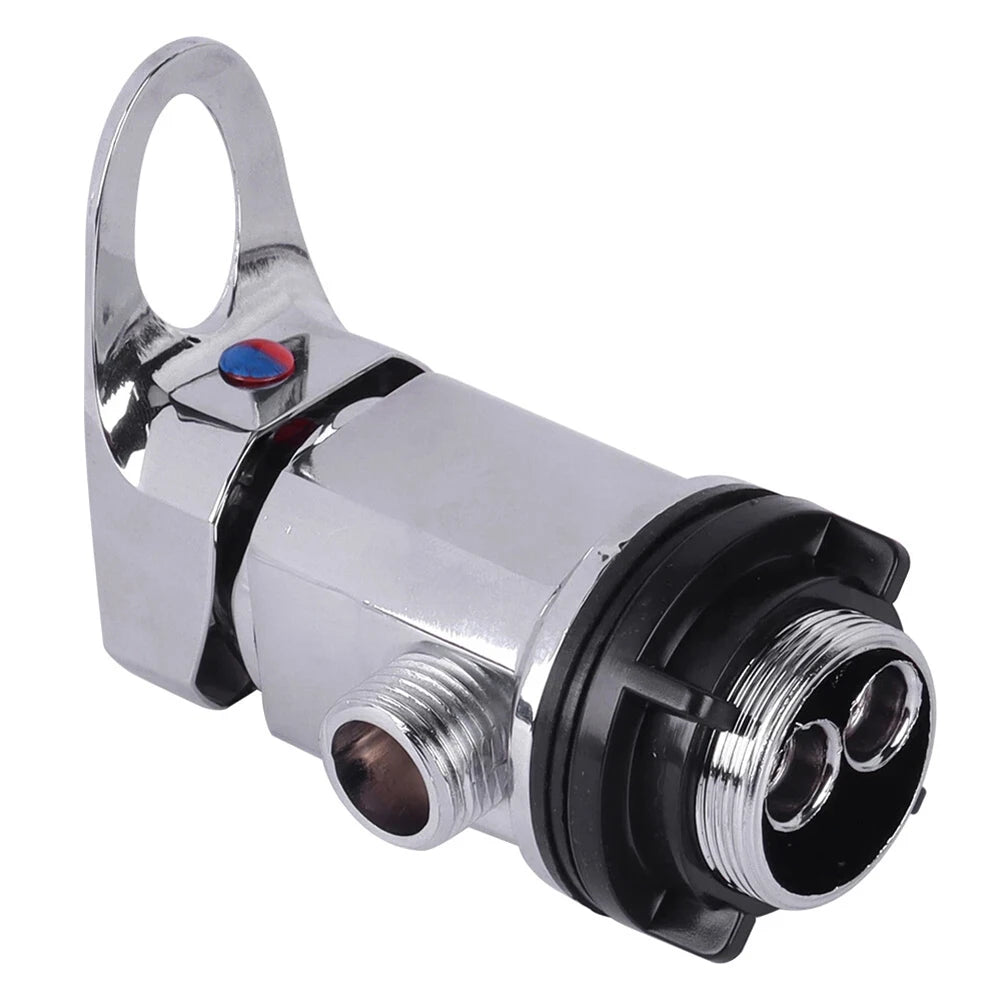 Shower Hose Valve Shower Faucet Zinc Alloy RV Shower Mixing Valve With 80CM Push-In Tailpipe Outlet G1/2 Camper Accessories
