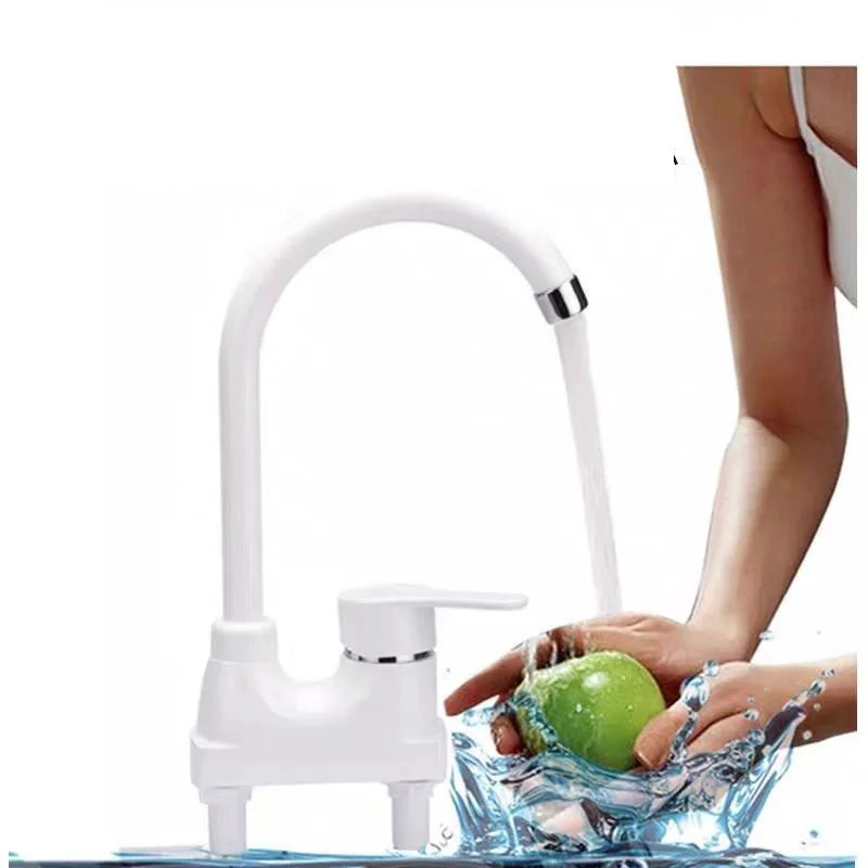 Modern Basin Sink Faucet Deck Mounted Bathroom Faucet Kitchen Faucets 1/2 '' Single Lever Handle Plastic Hot And Cold Mixer Tap