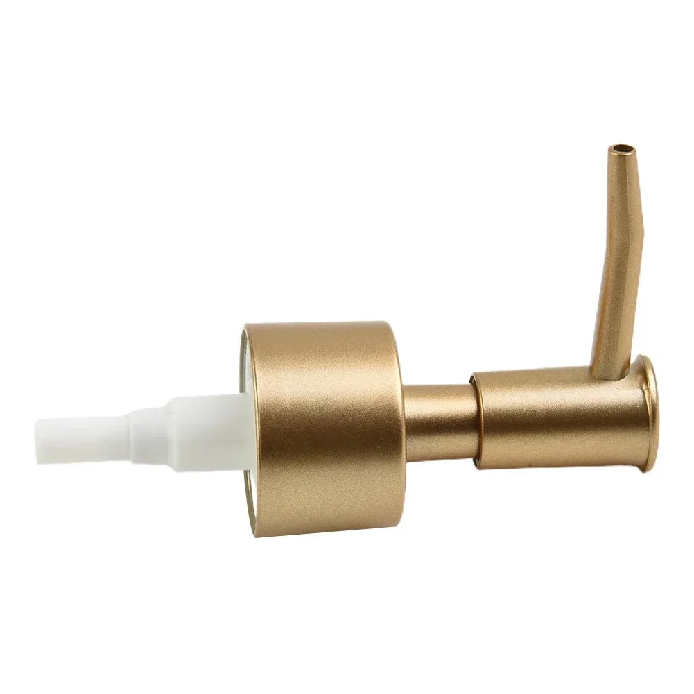 Gold Silver Soap Dispenser Pump Head Press Pump Head Plastic Lotion Bottle Pump Head Hand Soap Press Head For 28/400 Thread