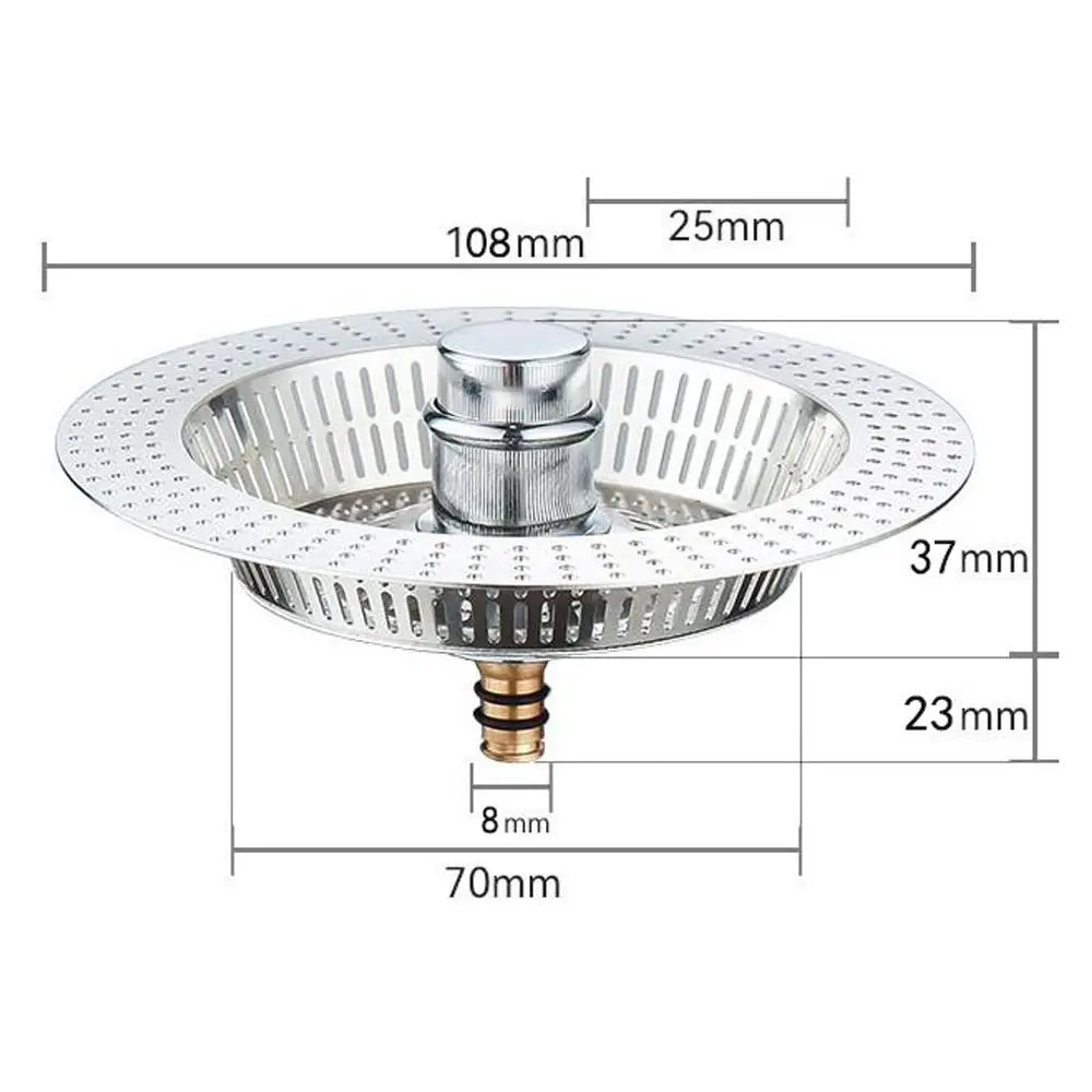 Kitchen Sink Strainer Anti Clog Anti-blocking Drain Filter Floor Drain Plug Mesh Trap Food Waste Catcher Food Catcher Tools