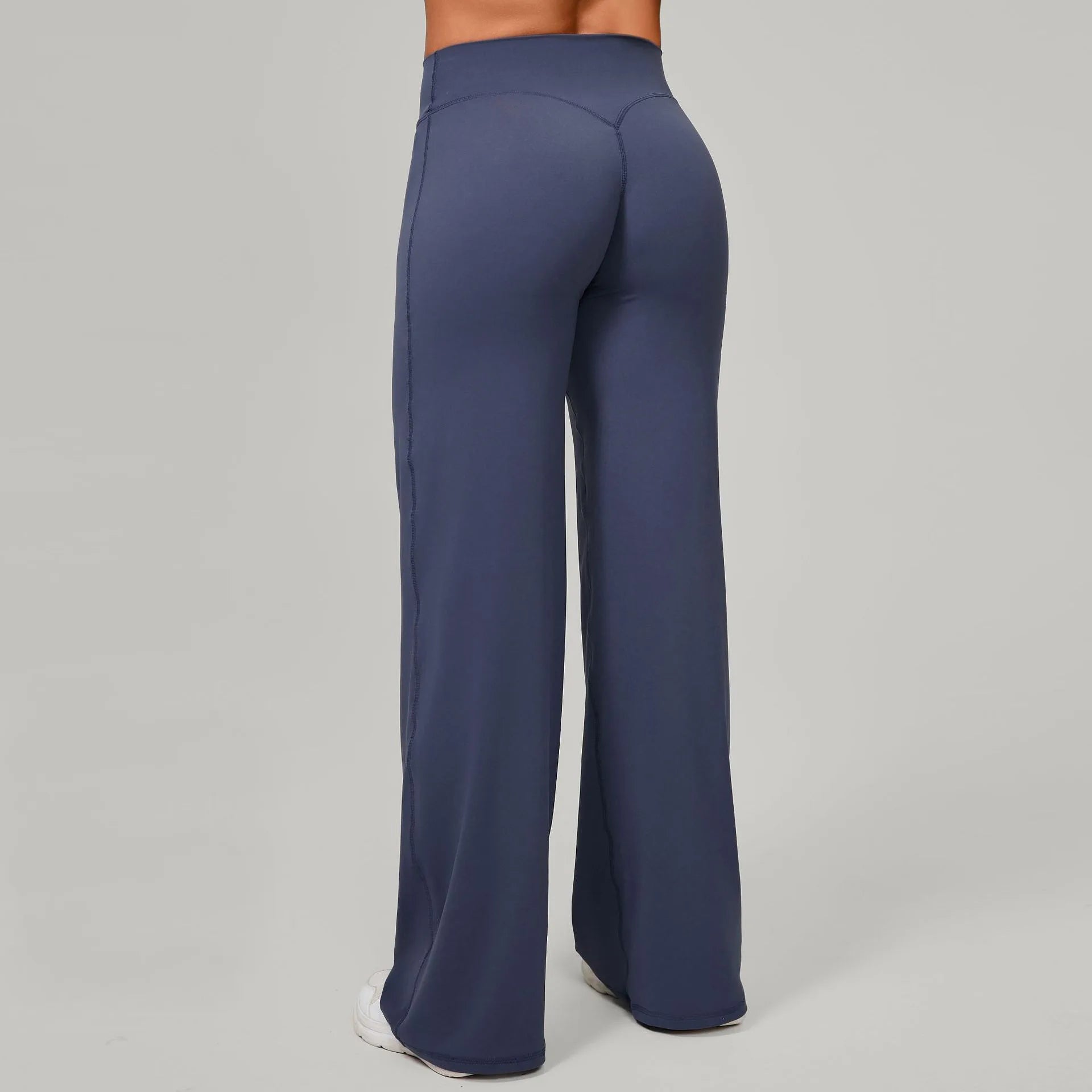 High Waisted Straight Leg Yoga Pants for Women, Naked Feeling Butt Lifting Loose Fit Workout Trousers, Slimming Gym Pants