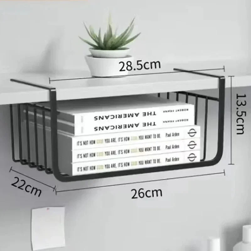 1PC Off-The-Shelf KitchenTiered Storage Shelf Student Dormitory Wardrobe Dormitory Desk Storage Hanging Basket Organizer Kitchen