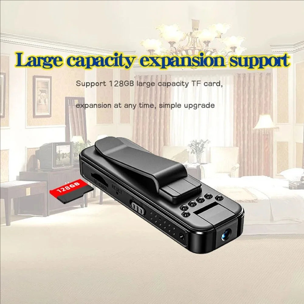 1080P HD Mini Camera Portable Small Digital Video Recorder Surveillance Camcorder Night Vision Video Police BodyCam Infrared