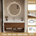 Wall Mounted Bathroom Vanity with Sink Combo Modern Wood Bathroom Vanity Set with Top Basin Storage Cabinet Wood Home Furniture