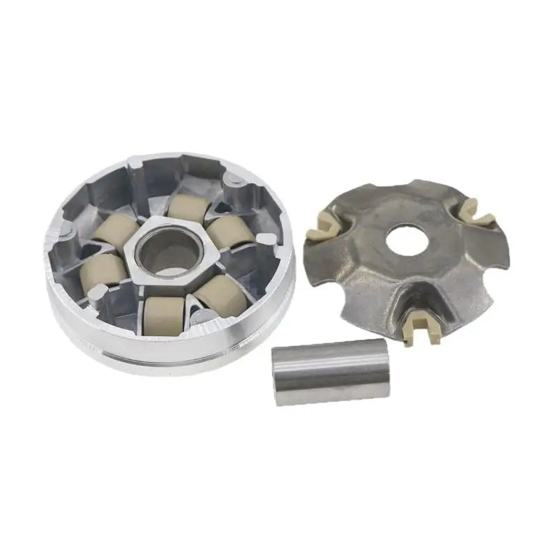 Scooter Variator Clutch Assembly Shockproof Aluminum Alloy Wear Resistant Rollers for Bumpy Road Riding Scooters