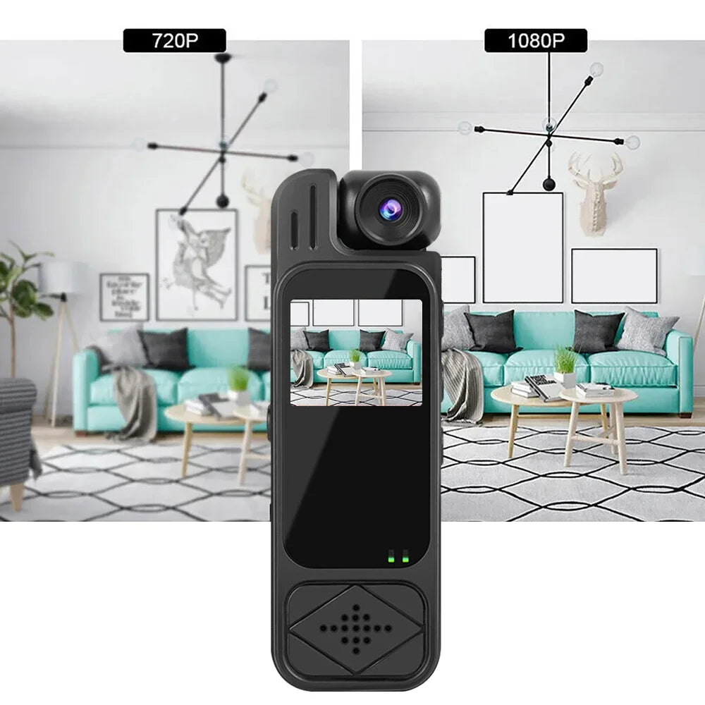 HD 4K Body Camera Mini Body Cam Audio and Video Recording 128GB Wearble Portable Camera Work Guard Travel Vlog