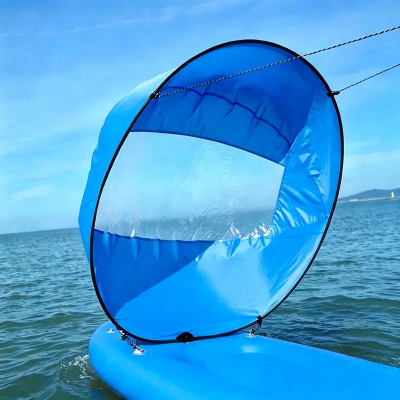 Water Proof Pvc Kayak Wind Sail Universial Portable Kayak Canoe Inflatable Boat SUP Board Wind Sail Surf Water Sport Accessories