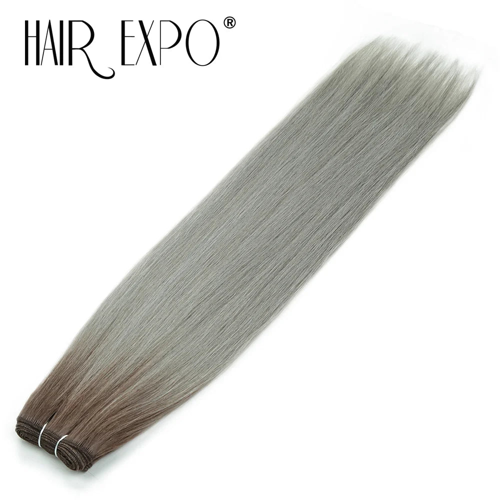 26" Bio Straight Hair Bundles Natural Soft Heat Resistant Fiber Synthetic Fiber Hair Extensions Protein Straight Hair Weave