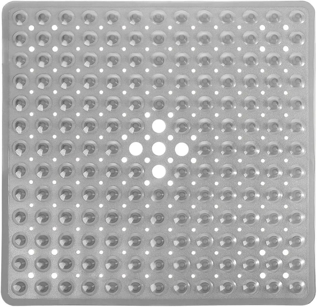 Square Shower Mat Bathtub Mat Non Slip 53x53cm, Square Bath Mat for Inside Shower Tub, Shower Stall Mats for Bathroom Floor