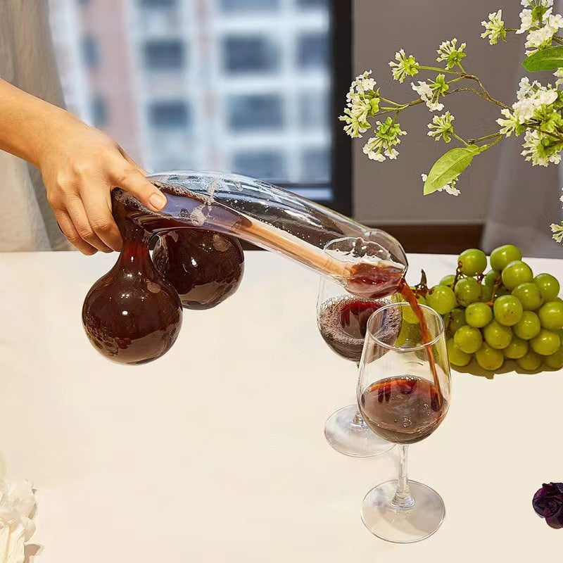 Creative Funny Wine Glasses with Lid Transparent Beverage Bottle Bar Party Whiskey Champagne Brandy Cocktail Glass Cup Decanter