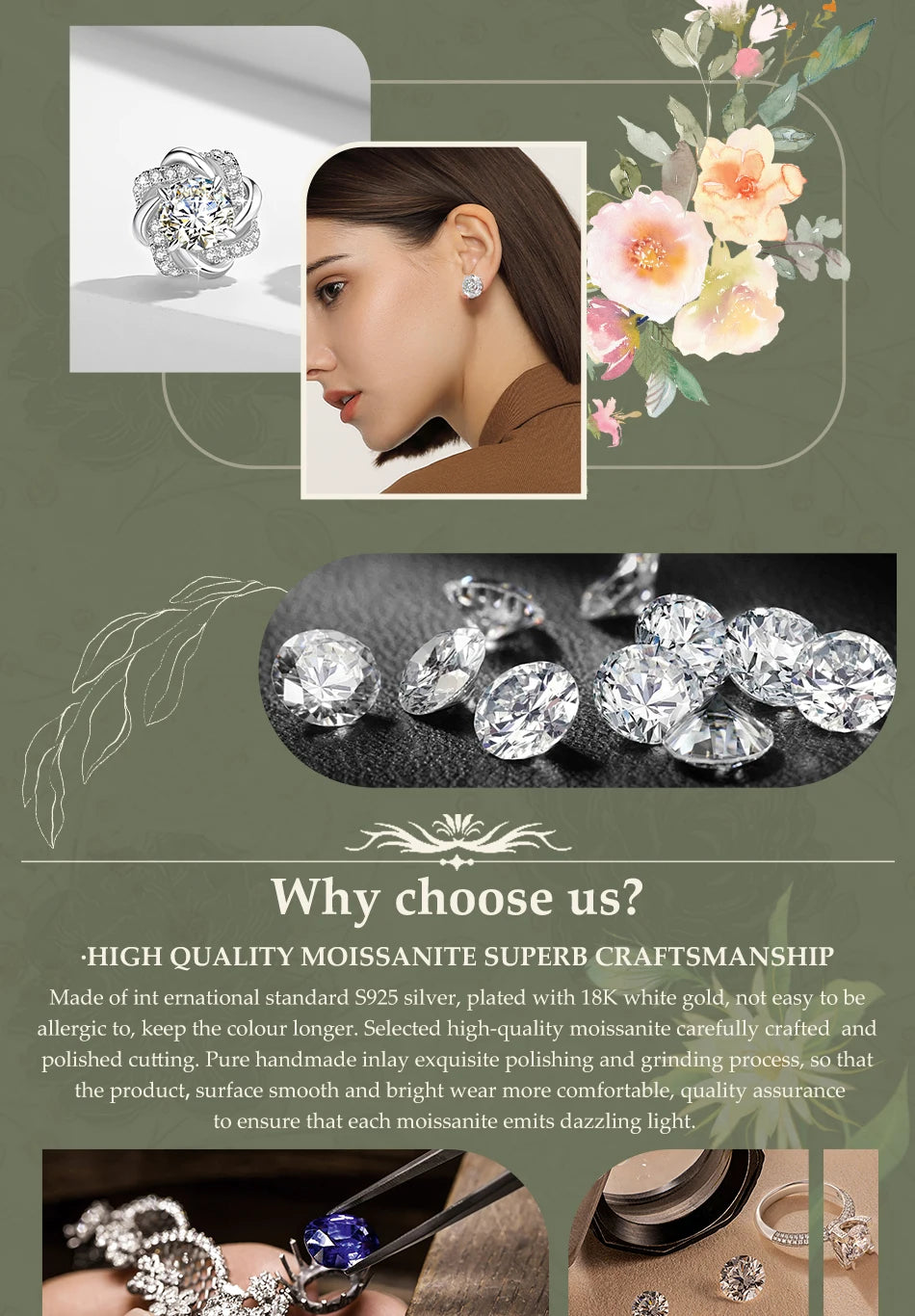 GRA Certified 2CT Marquise Cut Moissanite Ring Solid 14K Gold Filled Non Tarnish Diamond Wedding Rings for Women High Quality