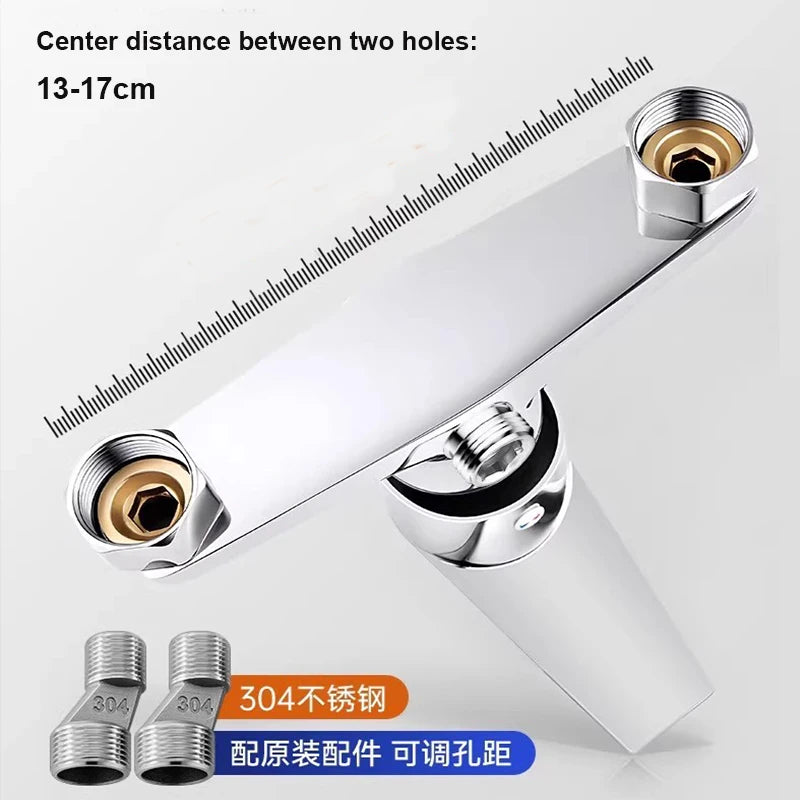 Bathroom Shower Bathtub Faucet Wall Mounted Hot and Cold Water Mixing Valve Nozzle Bathroom Faucet Bathroom Accessories
