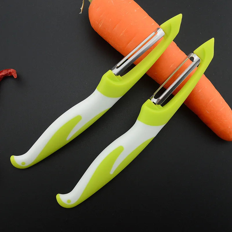 1pc Stainless Steel Carrot Potato Peeler Anti-slip Fruits Vegetables Slicer Cutter Hand Tool Kitchen Gadgets