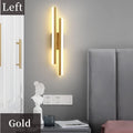 Modern Minimalist LED Wall Lamp Double Vertical Bar Frosted Acrylic Sconce Light for Living Room Sofa Background Bedroom Headboa