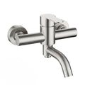 Stainless Steel Shower Mixer Faucet Shower Diverter Wall Mounted Bathroom Fixtures Ceramic Valve Core Universal Hot Cold Tap