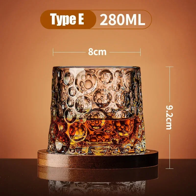 Whiskey Glass Foreign Wine Glass Household Crystal Classical Tumbler Decompression Glass Beer Glass