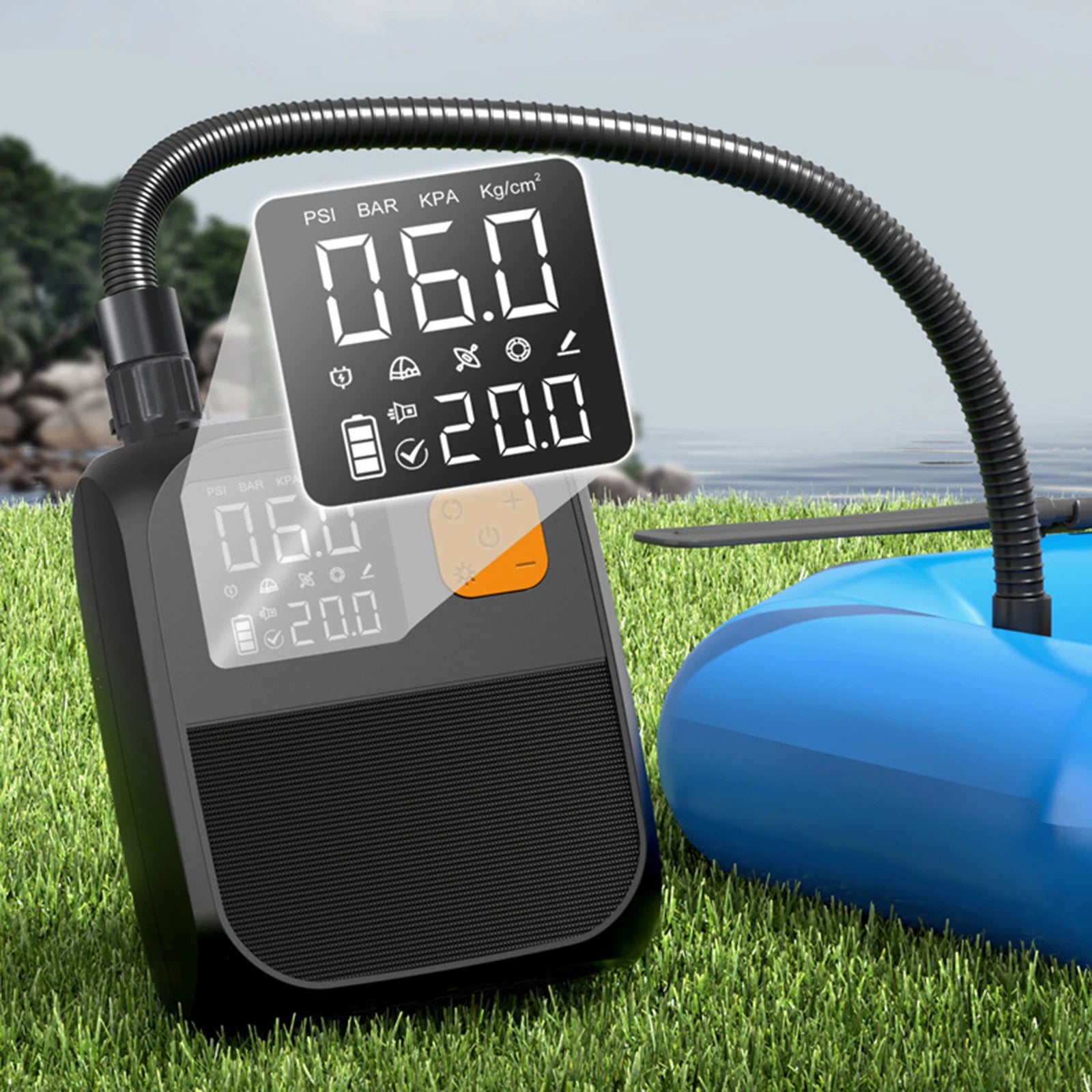SUP Air Pump Rechargeable Electric Paddle Board Pump SUP Pump for Inflatable Stand Up Paddle Board Kayaks Boats 25PSI Air Pump