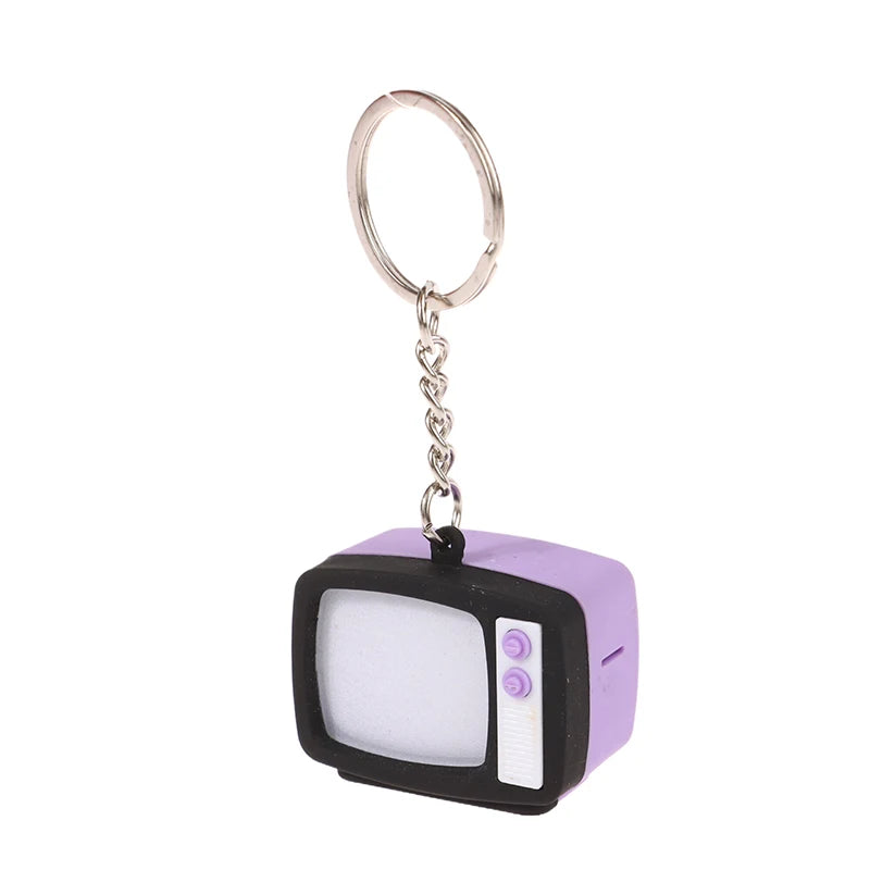 Creative Mini Retro Television Keychain Miniature Television Tv Model Toy Creative Children Toy Keychain Pendant