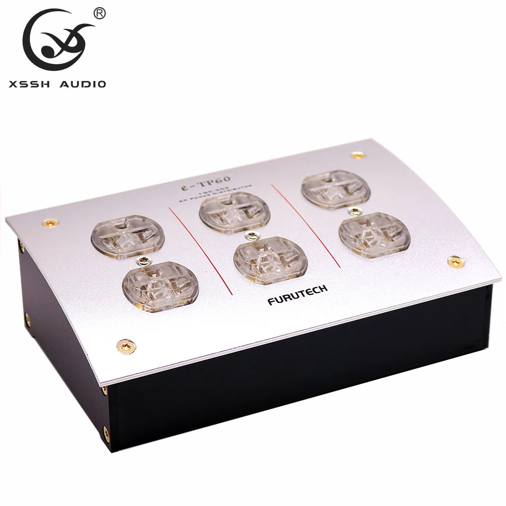 AU CN EU US Power Outlet Duplex HiFi XSSH Schuko AC Power Distributor 125V-250V 50/60Hz 15A 1875Wmax IEC Inlet Electrical Socket