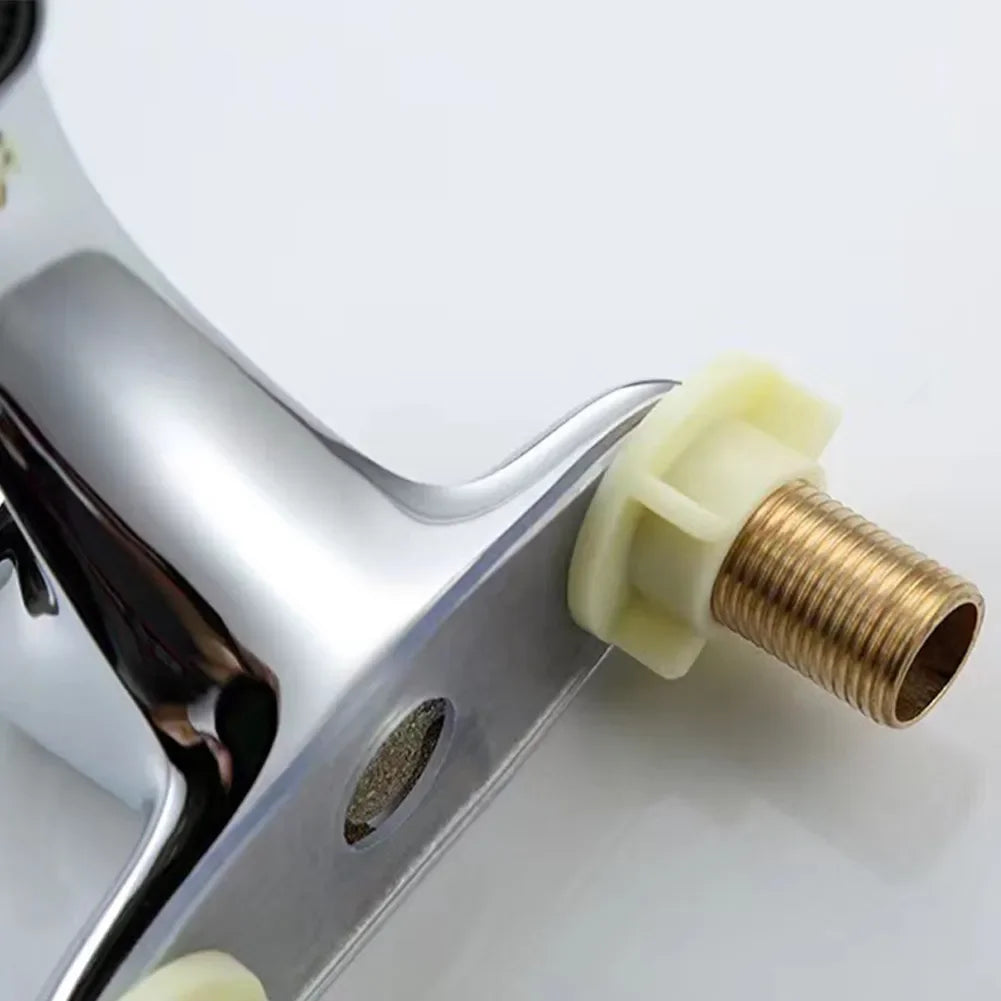 Wash Basin Faucet Double-hole Basin Faucet For Hot And Cold Water Sink Mixer Tap Bathroom Single-handle Basin Washbasin Faucet